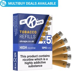 OK Cigalike E-Cig Refills - Tobacco Flavour - 20mg Extra High - Pack Image