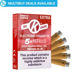 OK Cigalike E-Cig Refills - Tobacco Flavour - 20mg Extra High - Pack Image