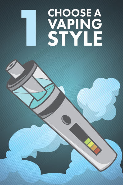 Beginners Guide to Vaping Step 2: Choose a Vaping Style Graphic