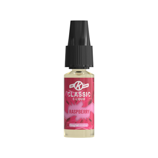 Raspberry E Liquid bottle from the Classic e-liquid range by OK Vape