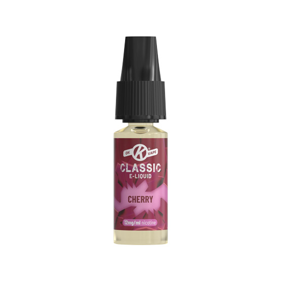 Cherry E Liquid bottle from the Classic e-liquid range by OK Vape