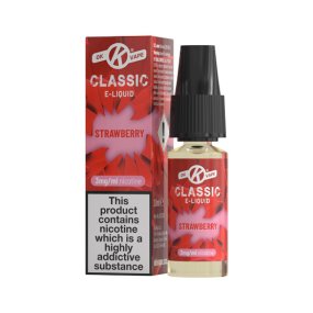 Strawberry 3mg E Liquid bottle and box from the Classic e-liquid range by OK Vape