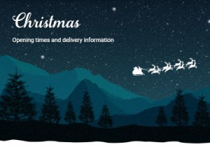 Christmas Opening Times & Delivery Information