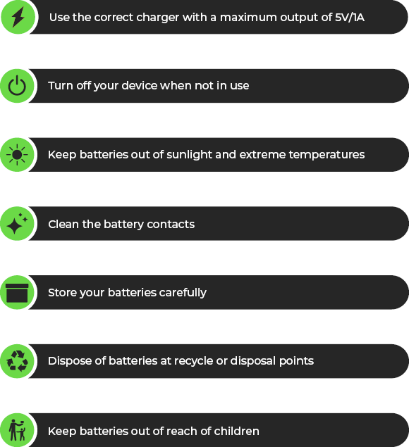 Battery safety do's: follow these battery do's to safely get the most out of your vape batteries