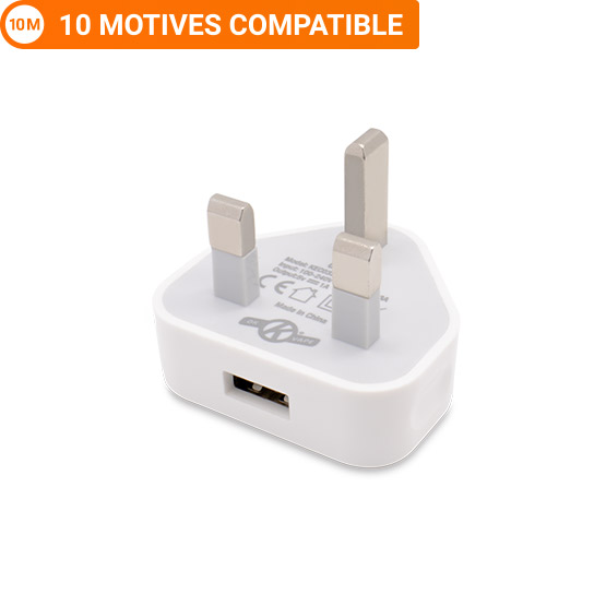 10 Motives Compatible USB Mains Charging Adapter