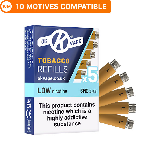 10 Motives Compatible Refills Tobacco - Low (6mg)
