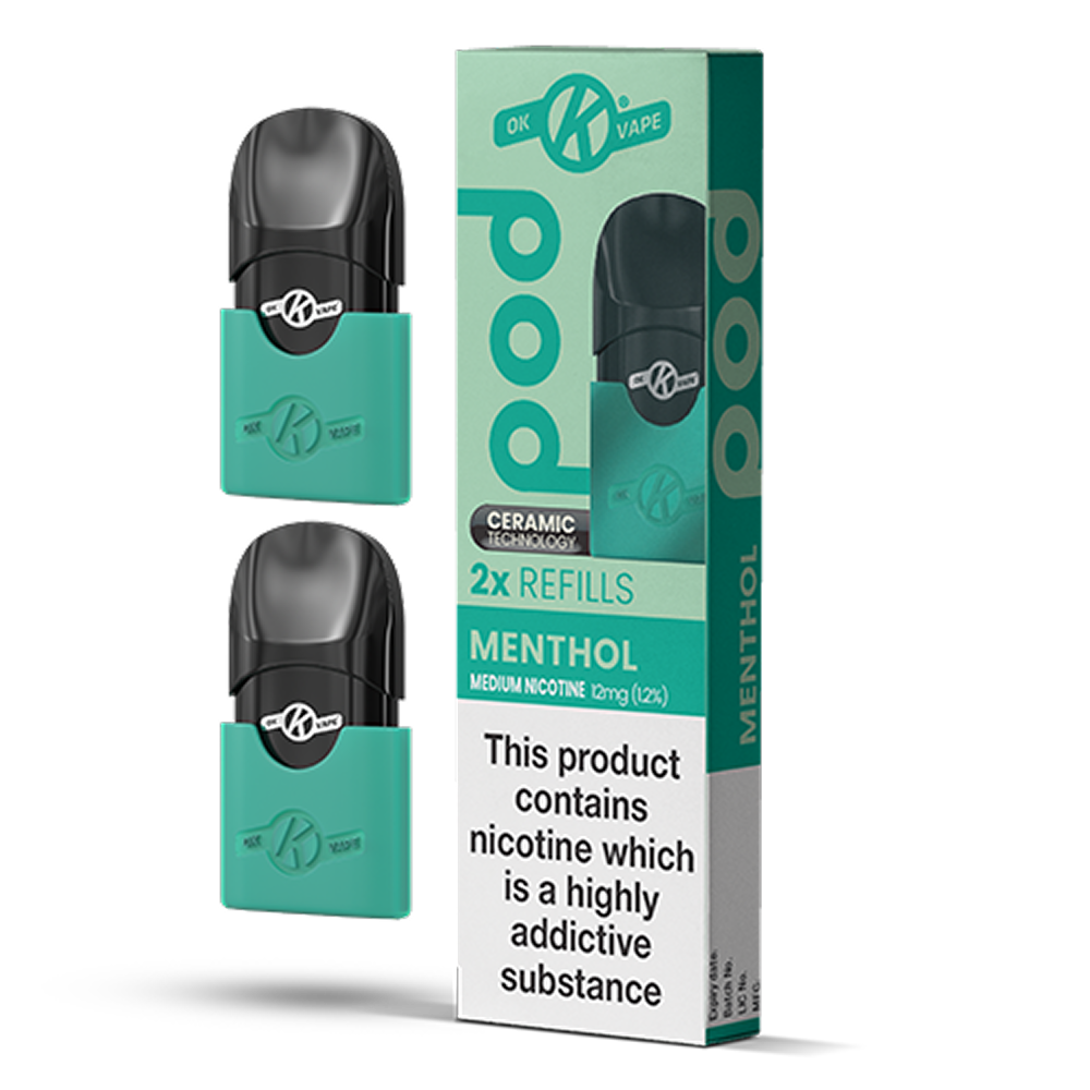 OK Pod - Menthol Refills - 12mg - 2 Pack