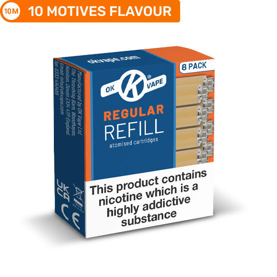 10 Motives Flavour Regular Refills – 8-Pack
