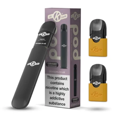 OK Pod Starter Bundle with Golden Tobacco pods